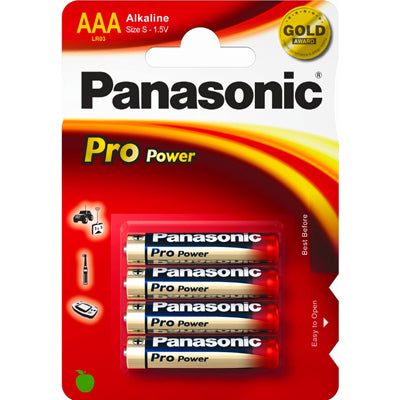 Panasonic Pro Power AAA Battery, 4 Pack