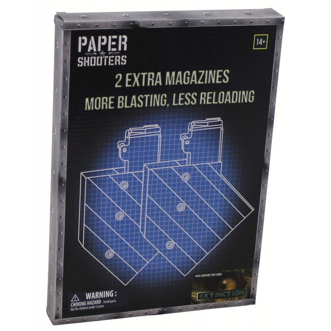 Paper Shooters Foldable Weapon Set Paper Shooters Magazine Extinction, 2-pack