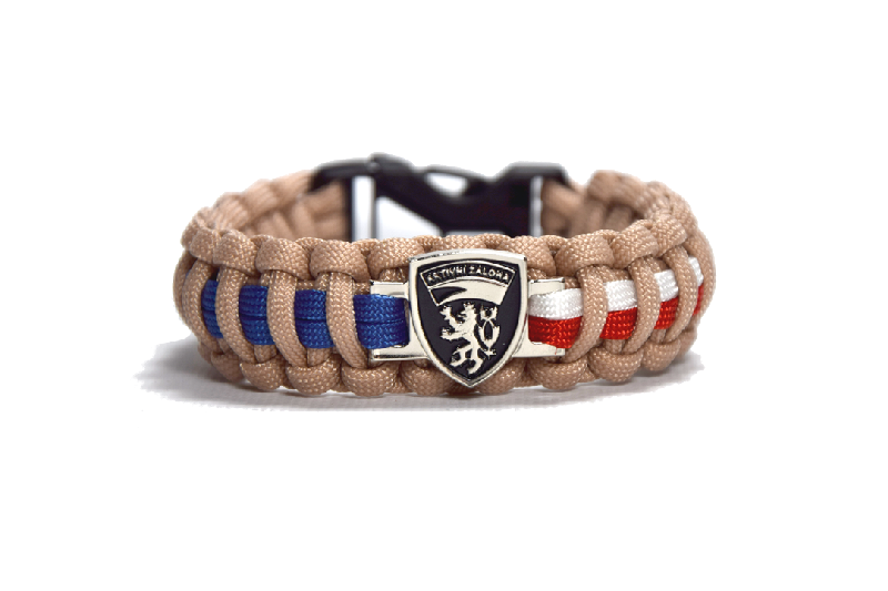 Cordell Aktivna rezerva ČR paracord zapestnica, khaki, širina 2,4 cm