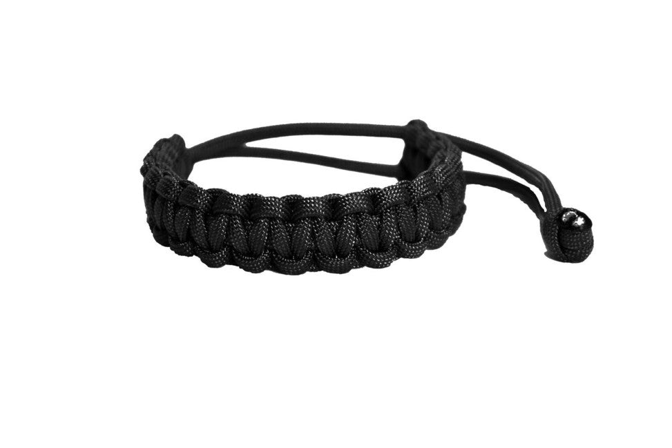 Cordell Mad Max paracord zapestnica nastavljiva, širina 1,9cm, črna