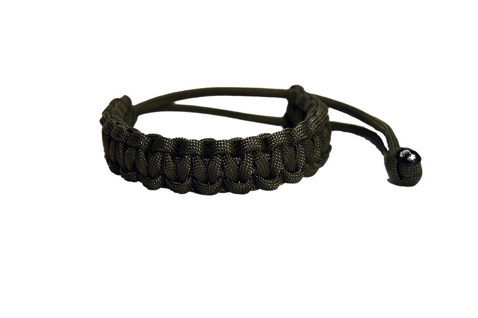 Cordell Mad Max paracord zapestnica nastavljiva, olivno zelena, širina 1,9cm