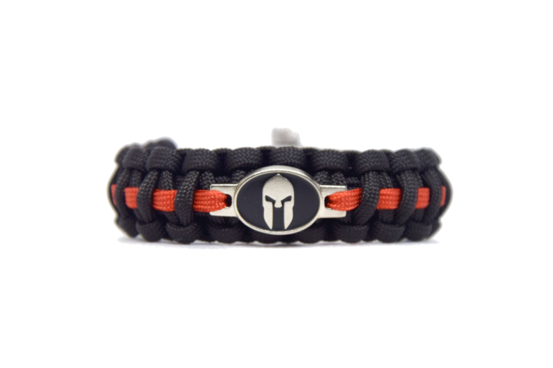 Cordell Spartan paracord zapestnica 2,1cm, črno-rdeča
