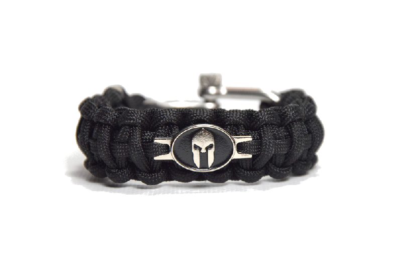 Cordell Spartan paracord zapestnica 2,1cm, črna, kovinska zaponka