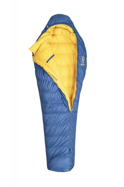 Patizon ULTRALIGHT G400 tri-letni spalna vreča L Leva, Navy/gold