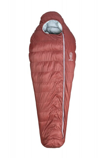 Patizon Dpro 290 ultra lahka spalna vreča, Dark red/silver, L, leva
