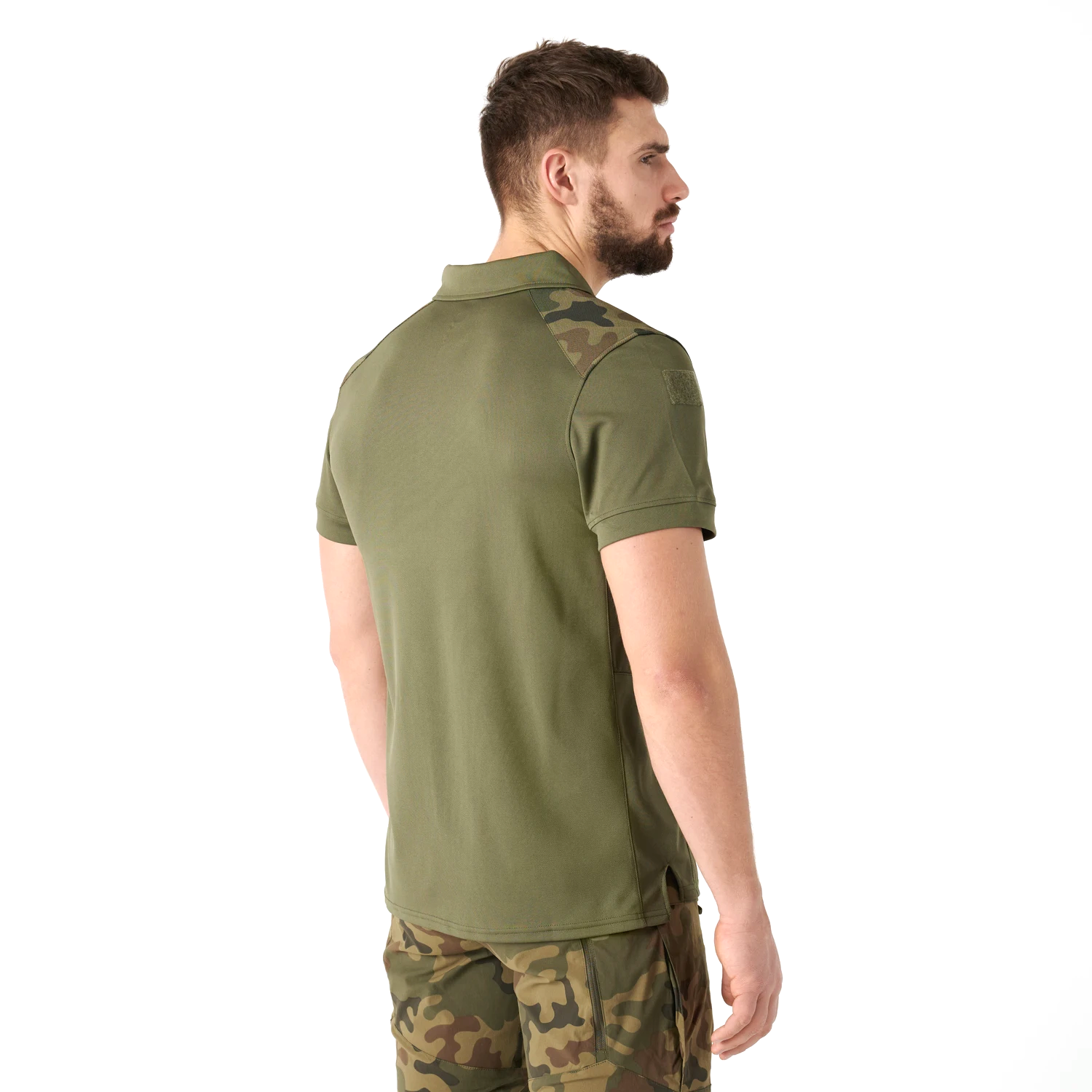 Helikon-Tex Military polokošeľa, Olive Green/PL Woodland