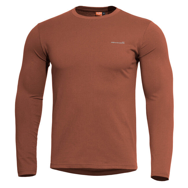 Pentagon Ageron 2.0 majica z dolgimi rokavi, maroon red