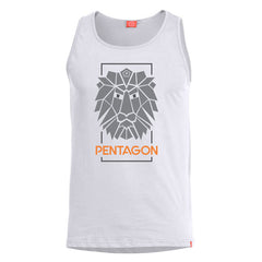 Pentagon Astir Lion Tank Top, White