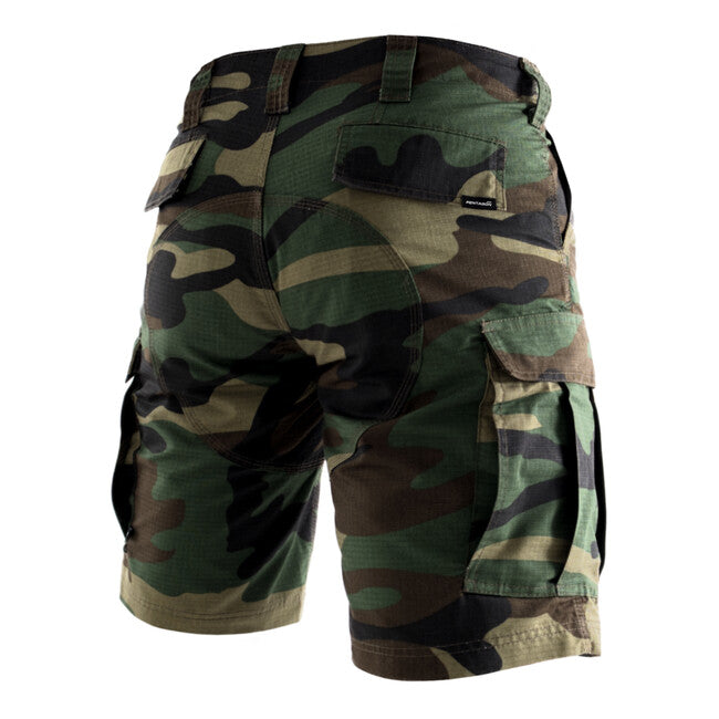 Pentagon BDU 2.0 kratke hlače Rip Stop, Woodland