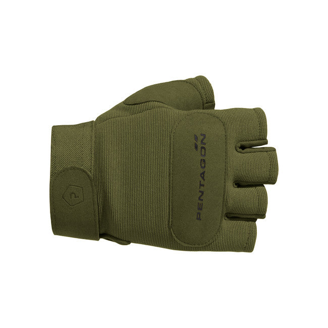 Pentagon Duty Mechanic 1/2 Fingerless Gloves, Olive