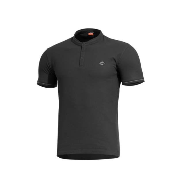 Pentagon Levantes Henley Stripes majica, črna