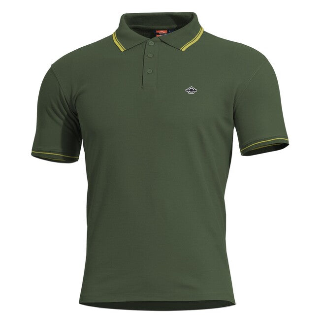 Pentagon Aniketos Stripes polo majica, zelena