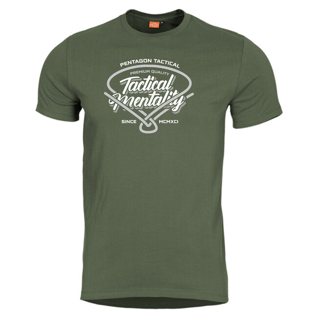 Pentagon Tactical Mentality T-Shirt, Olive