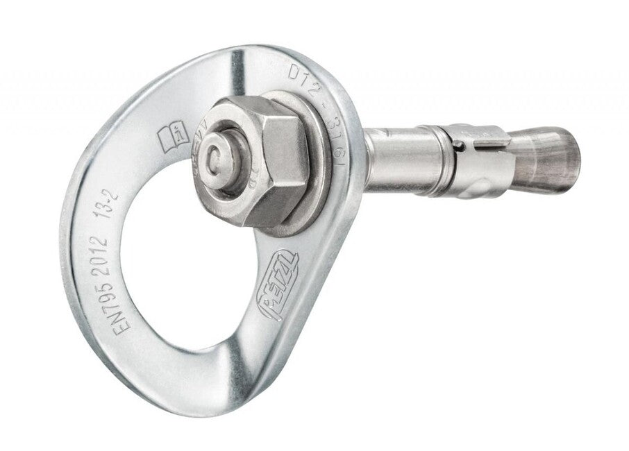 Petzl COEUR BOLT nerjaveče jeklo vijak z očesko 12 mm, STAINLESS