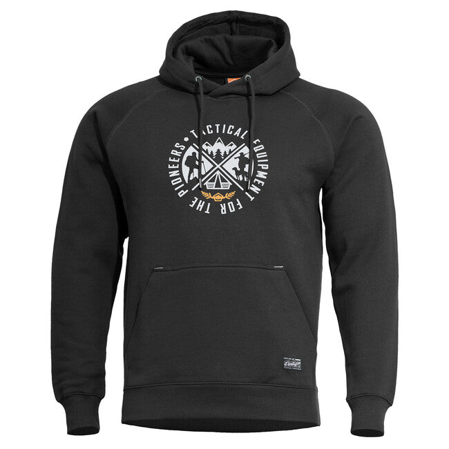 Pentagon Phaeton Hood moški pulover s kapuco "Pioneers", black