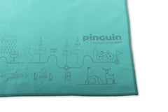 Pinguin Micro towel Map brisača 40 x 40 cm, modrozelena
