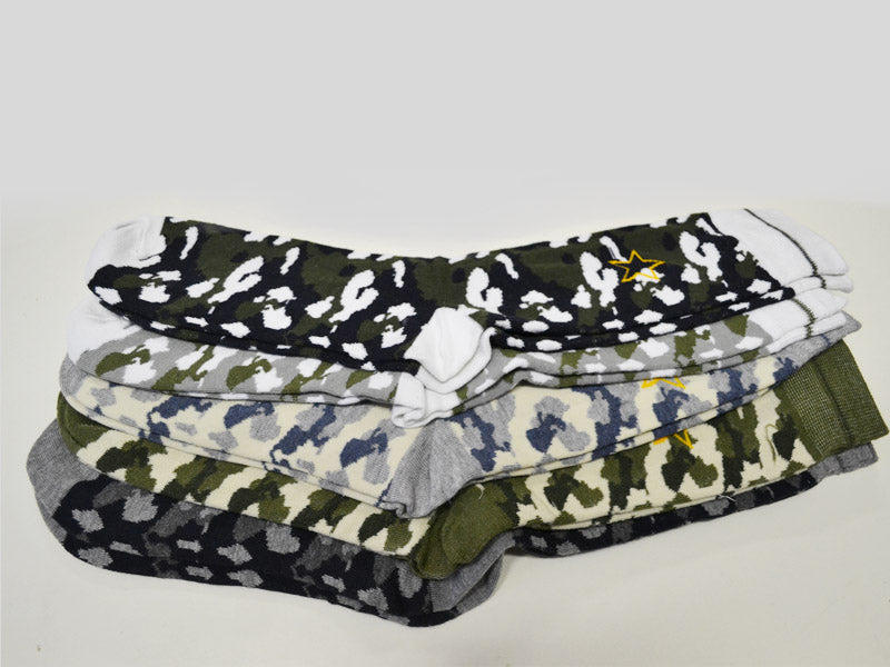 O&T Socks 5 Pack, Camouflage