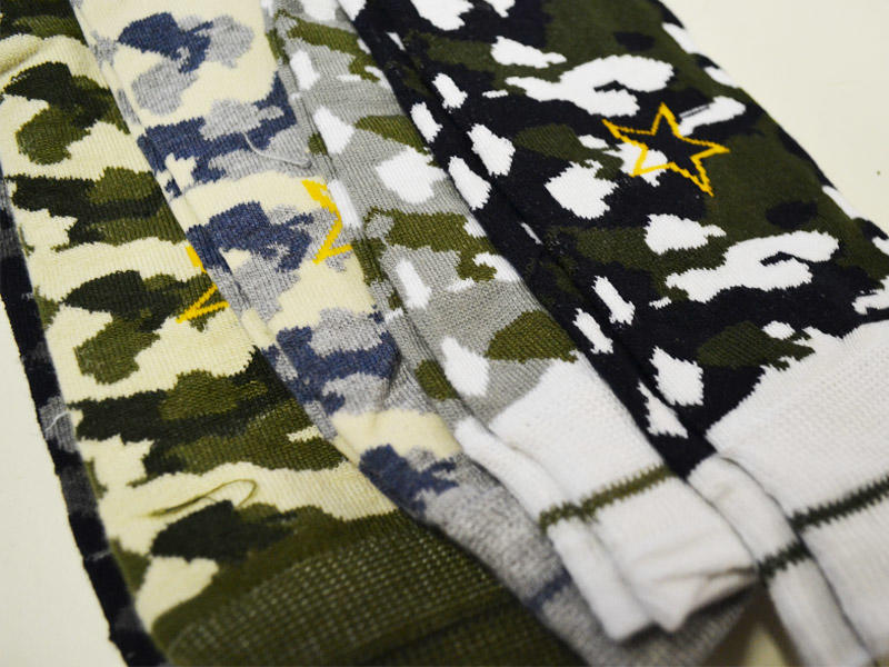O&T Socks 5 Pack, Camouflage