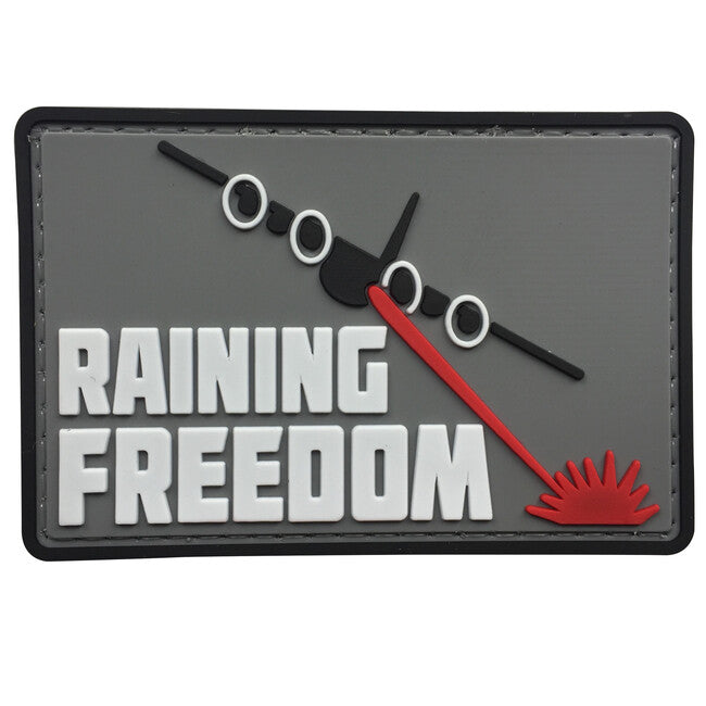 WARAGOD Raining Freedom našitek PVC, rdeč