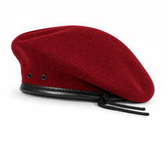 WARAGOD Stolthet Wool Beret, Red