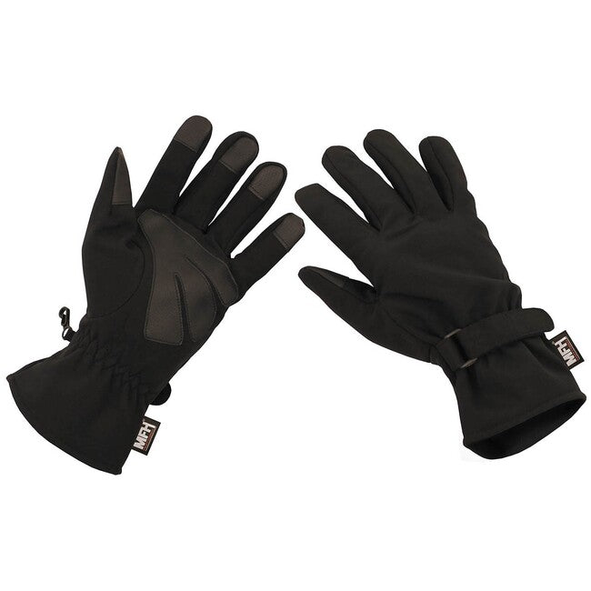 MFH Professional Softshell rokavice, črne