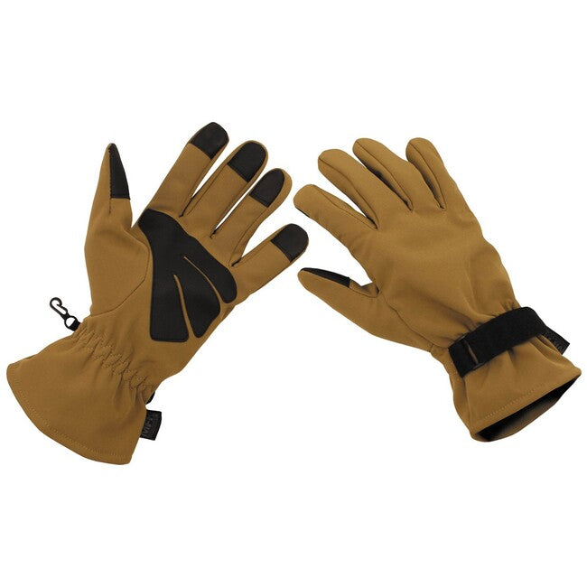 MFH Professional softshell rokavice, coyote tan