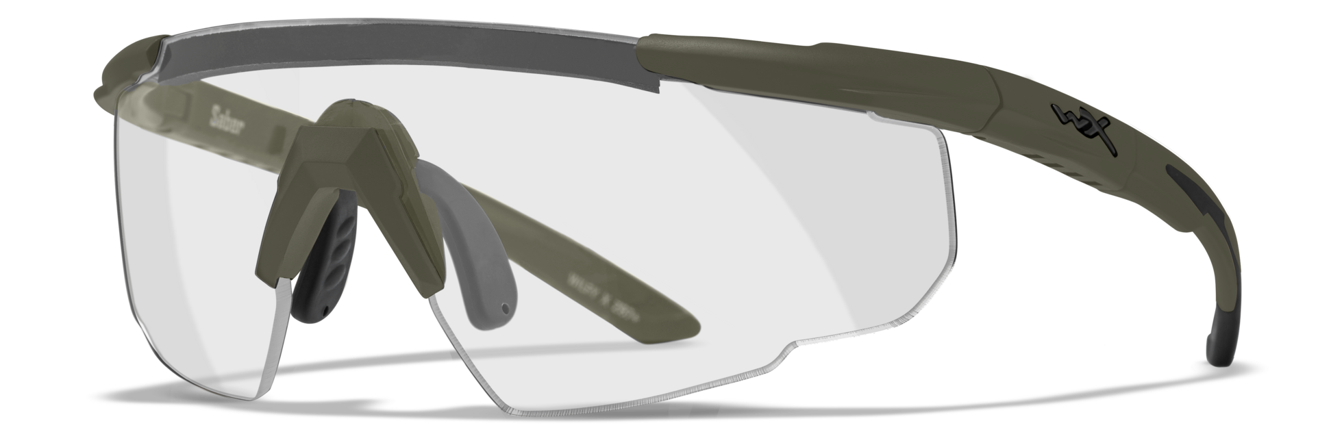 Wiley X Saber Advanced Protective Glasses with Interchangeable Lenses, Green