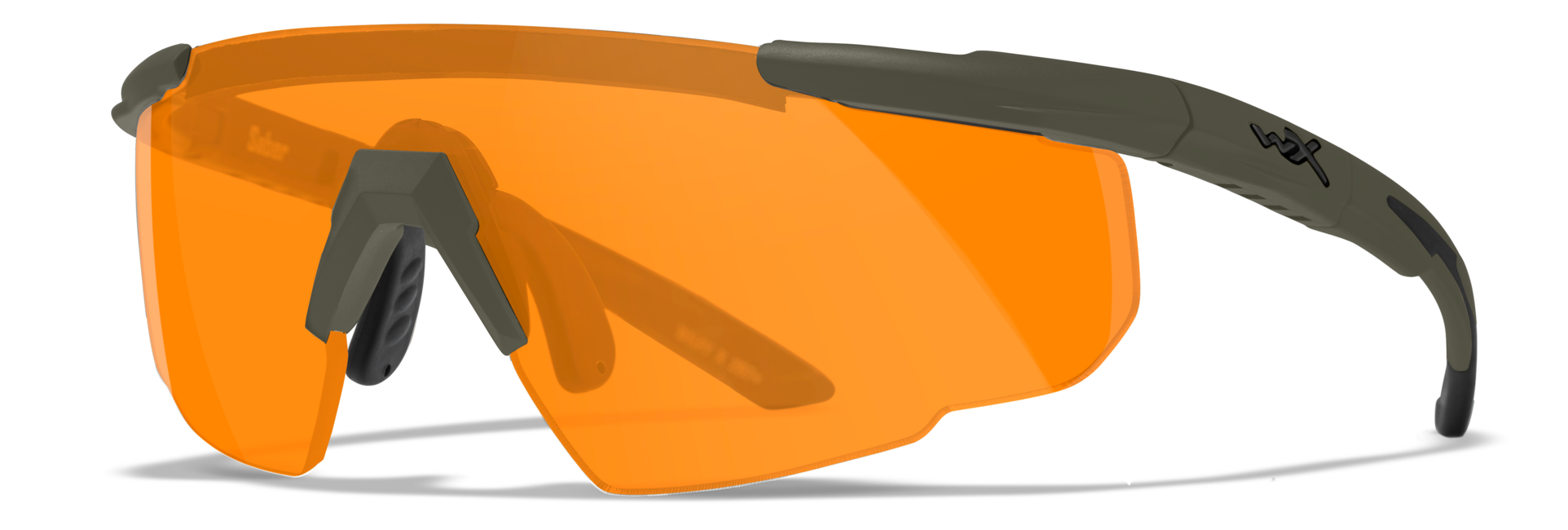 Wiley X Saber Advanced Protective Glasses with Interchangeable Lenses, Green