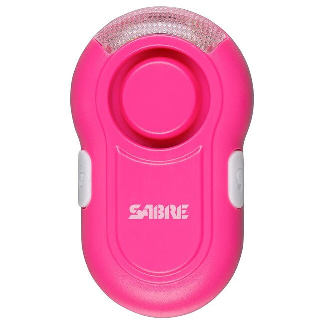 SABRE RED Clip-On LED osebni alarm 120db, rožnat