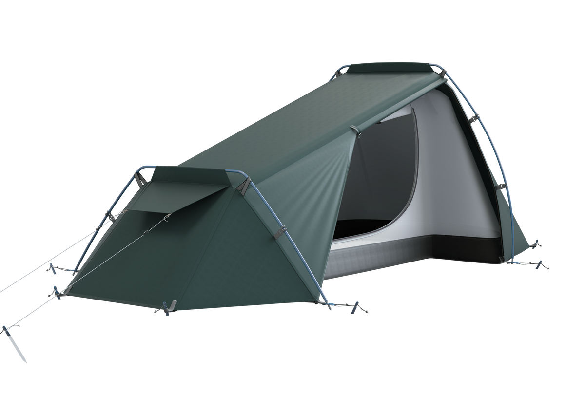 Husky Sawaj 1 ultraľahký stan pre 1 osobu, dark green