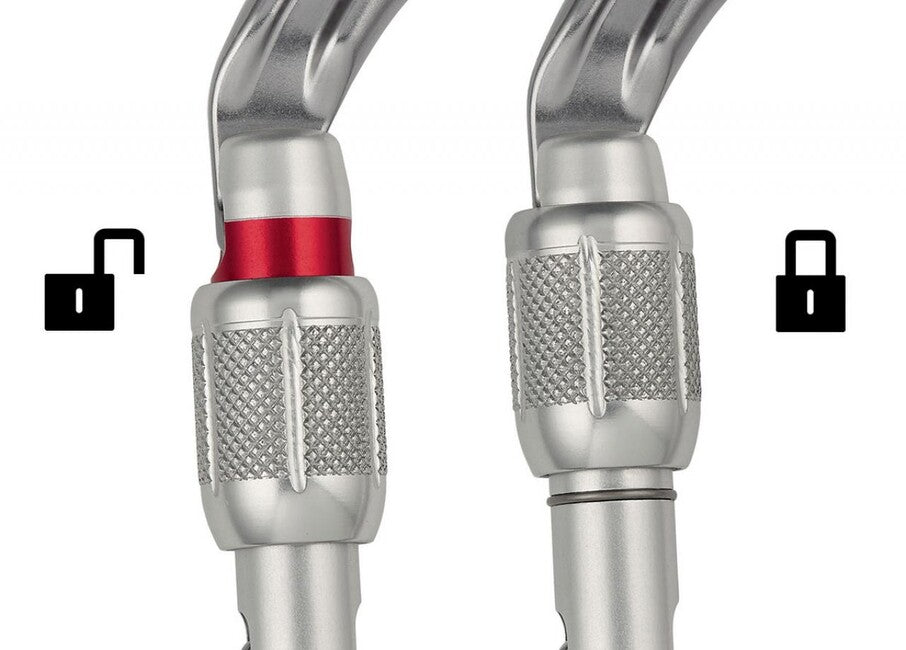 Petzl OK vponka Screw Lock oval s skovičnim zasukom