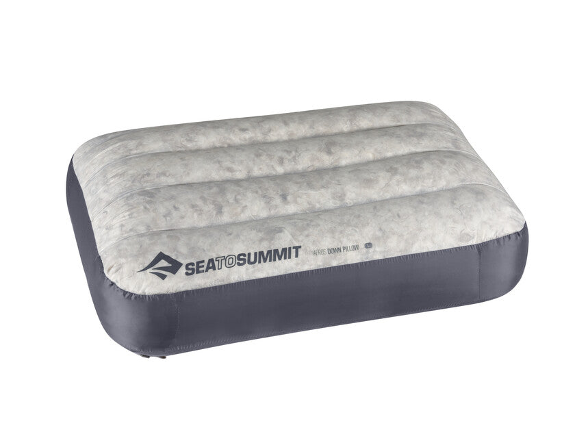 SEA to Summit Aeros Down potovalni blazina, Large, siva