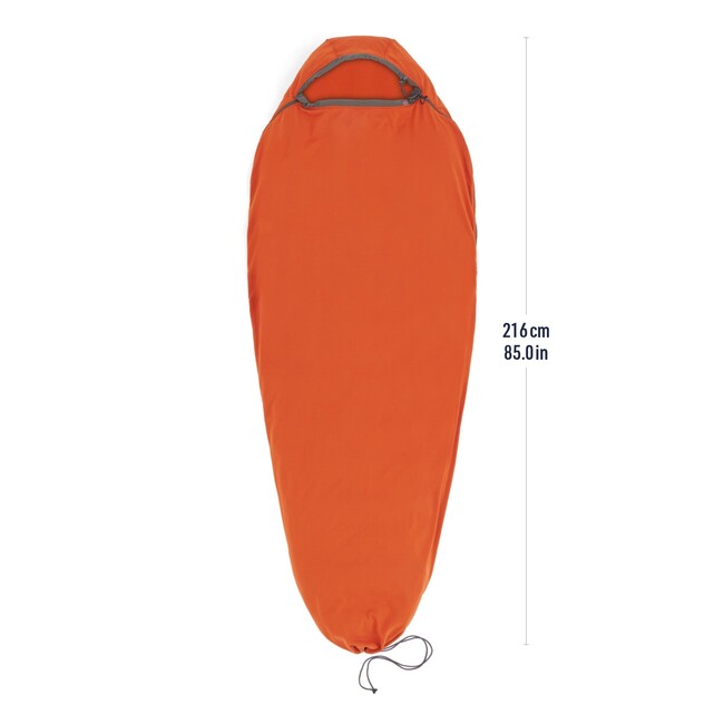 Sea to Summit Reactor Fleece Sleeping Bag Liner, Standard, Orange