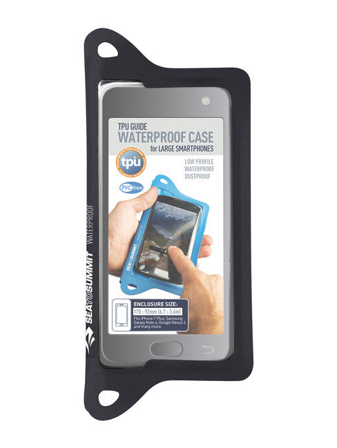 Sea to Summit TPU Guide nepropustni ovitek za telefon, XL, črn