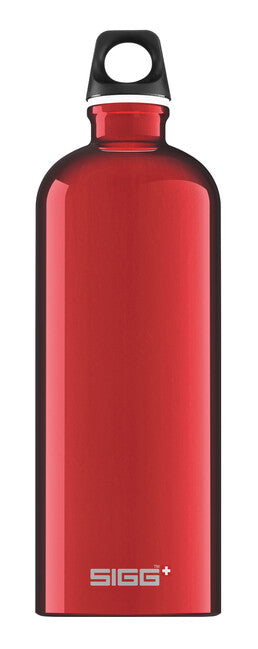 SIGG Traveller aluminijasta steklenica za pitje 1 l, rdeča