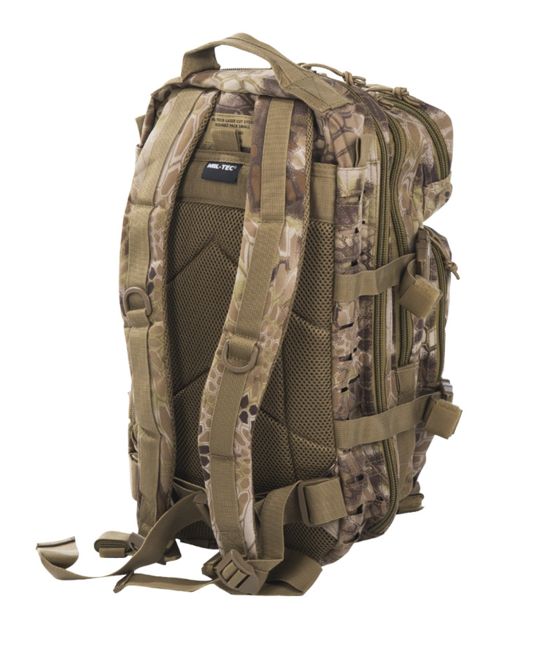 Mil-Tec Assault Small Laser Cut Backpack, Mandra Tan, 20L