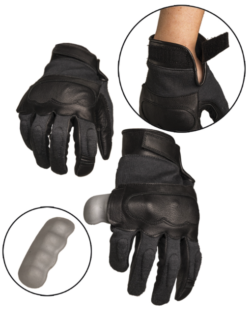 Mil-Tec rokavice taktične usnjeno/kevlar