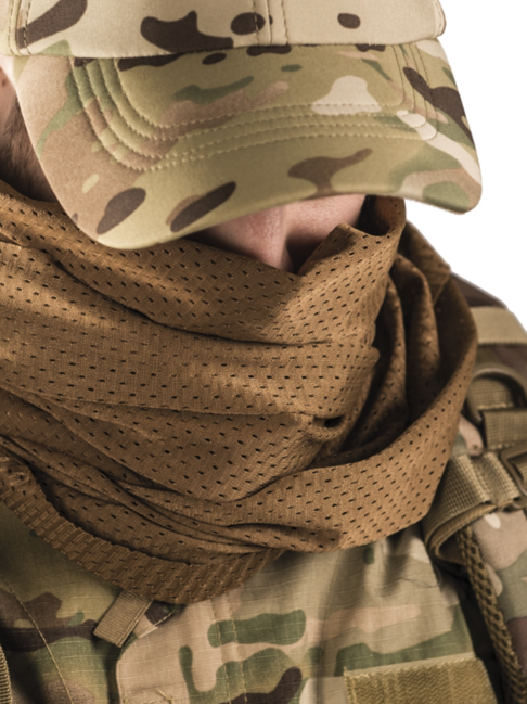 Mil-Tec Mesh sniper mrežast šal Coyote, 190x50cm
