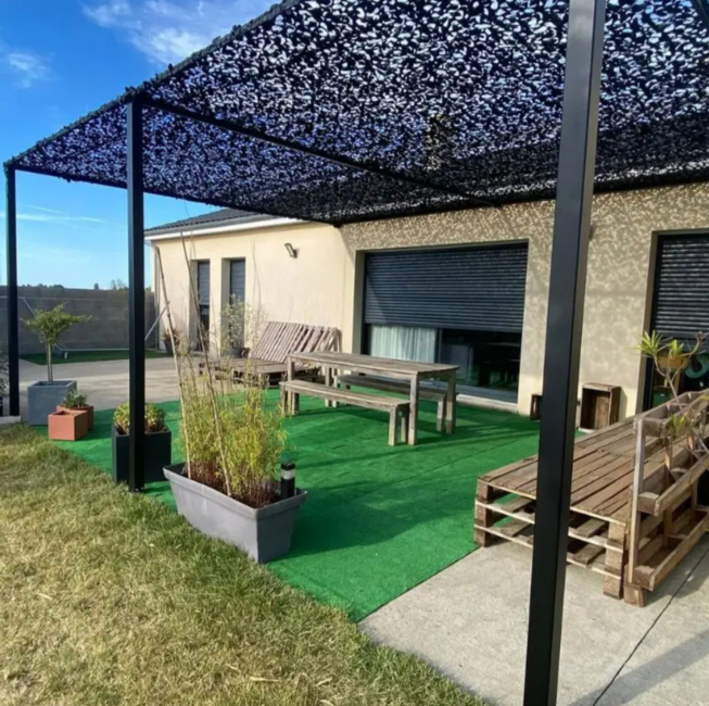 WARAGOD Chameleon Camouflage Net 3x6m, Black