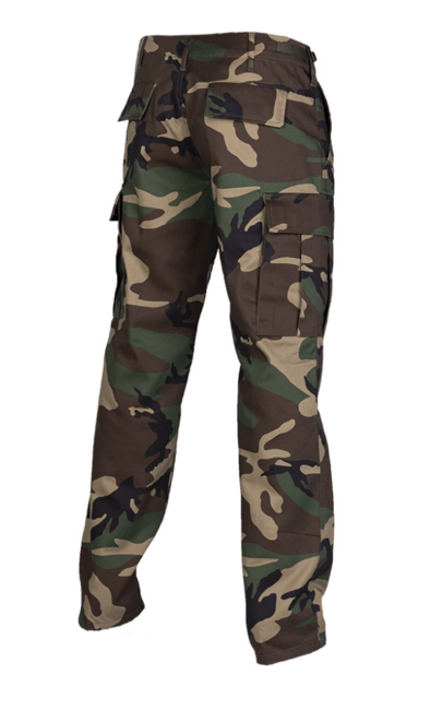 Mil-Tec US Ranger BDU STRAIGHT CUT hlače, woodland
