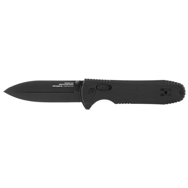 SOG Pentagon XR Folding Knife, Blackout
