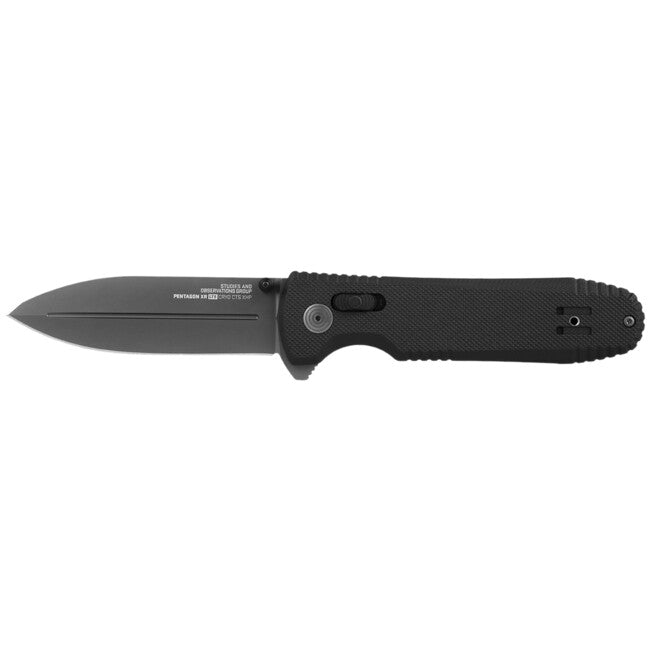 SOG Pentagon XR LTE Folding Knife, Black & Graphite
