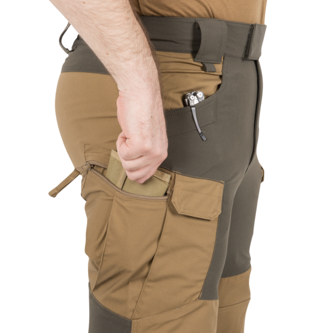 Helikon-Tex Hybrid Outback hlače DuraCanvas, coyote/črna