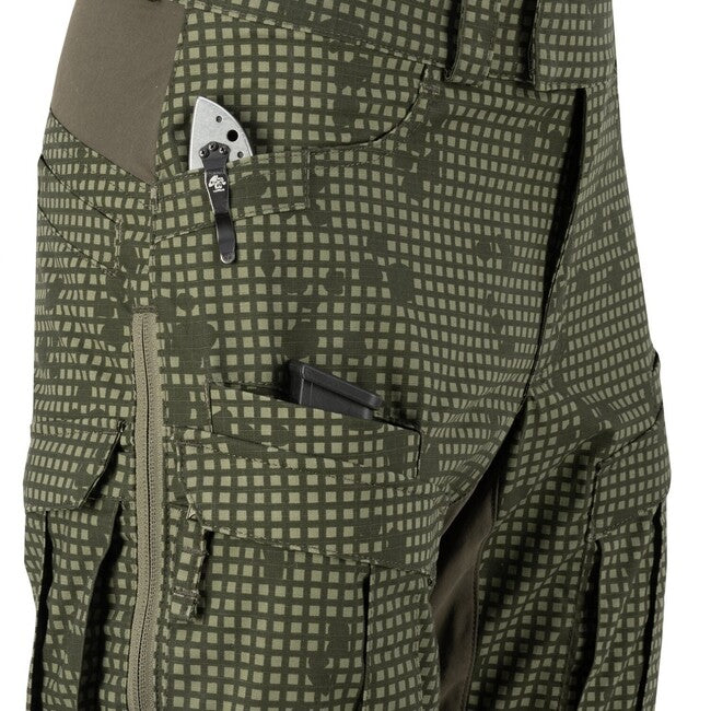 Helikon-Tex MCDU hlače, Desert Night Camo / olivno zelene