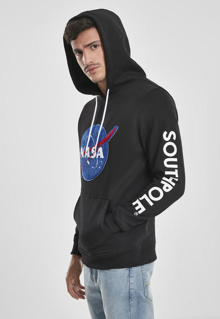 NASA Southpole Insignia Logo pulover s kapuco, moški