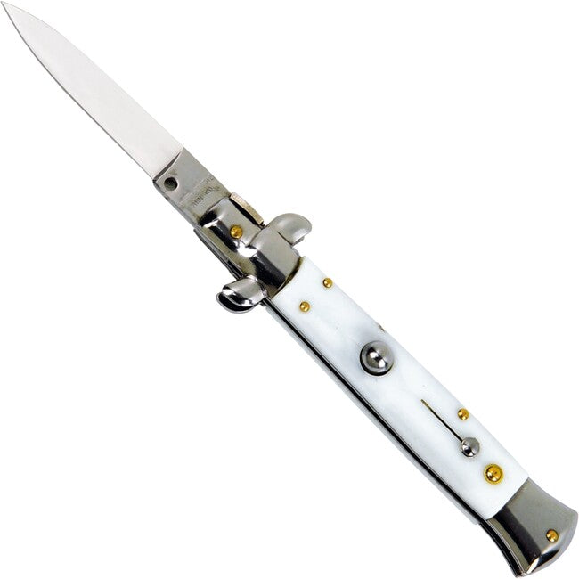 Haller Spring Stiletto žepni nož, bel