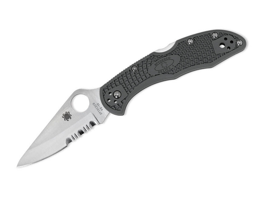 Spyderco Delica 4 Folding Knife, 7.5cm, Green, FRN