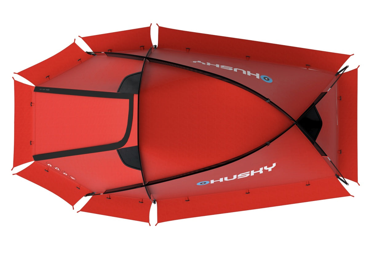 HUSKY Šotor Extreme Flame 2, rdeča