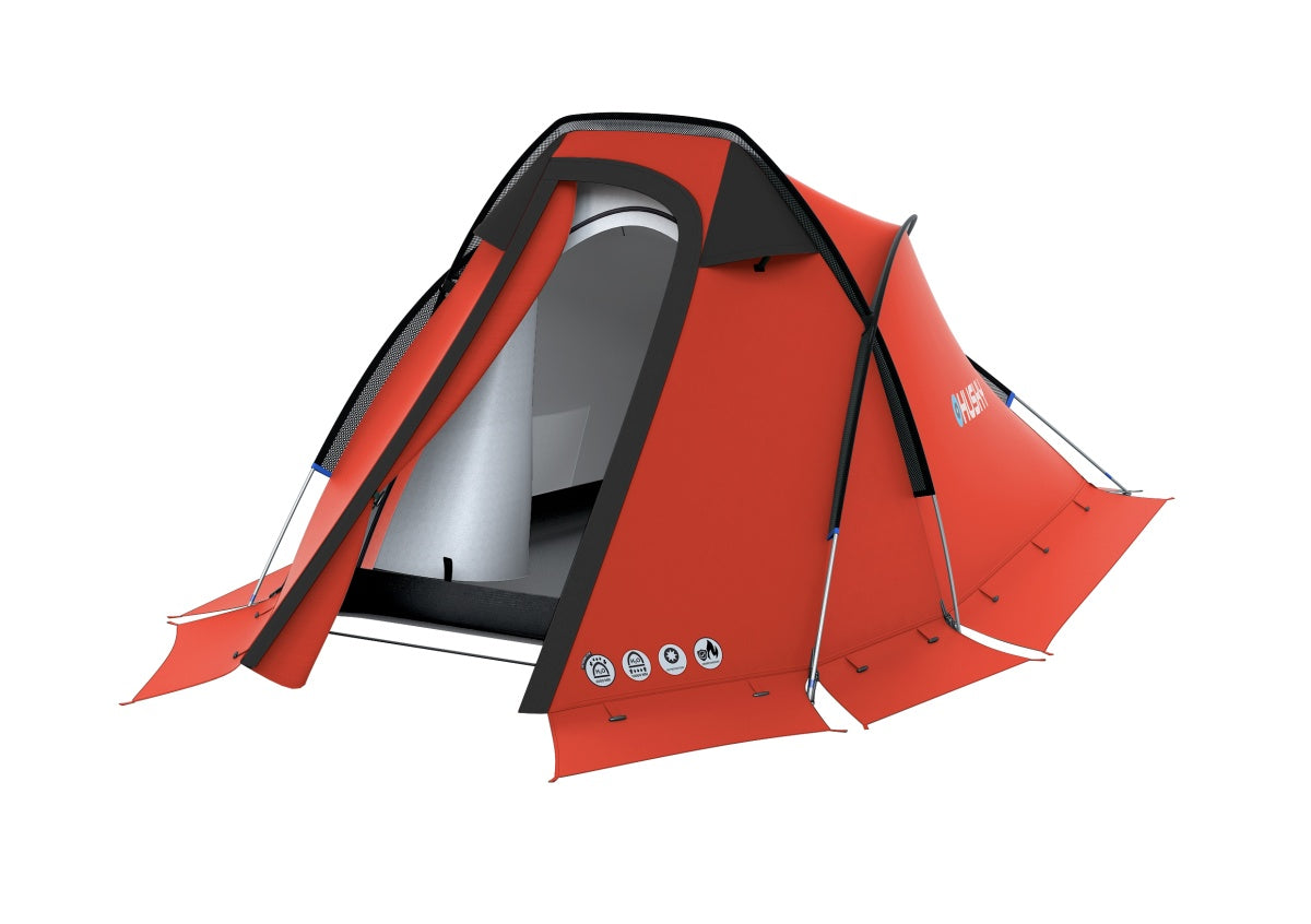 HUSKY Šotor Extreme Flame 2, rdeča