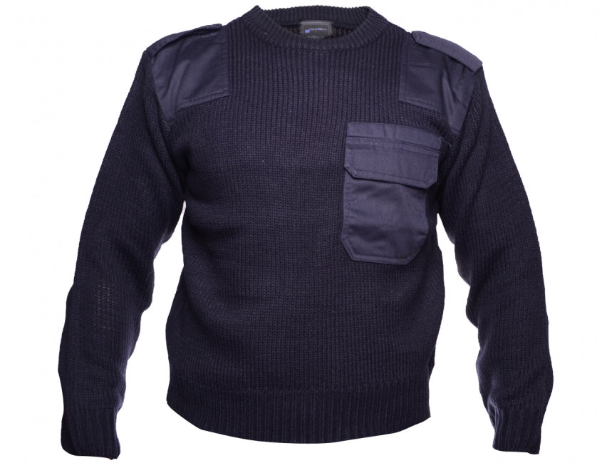 O&T BW security pulover sweater tvamo, temno moder, vijolična